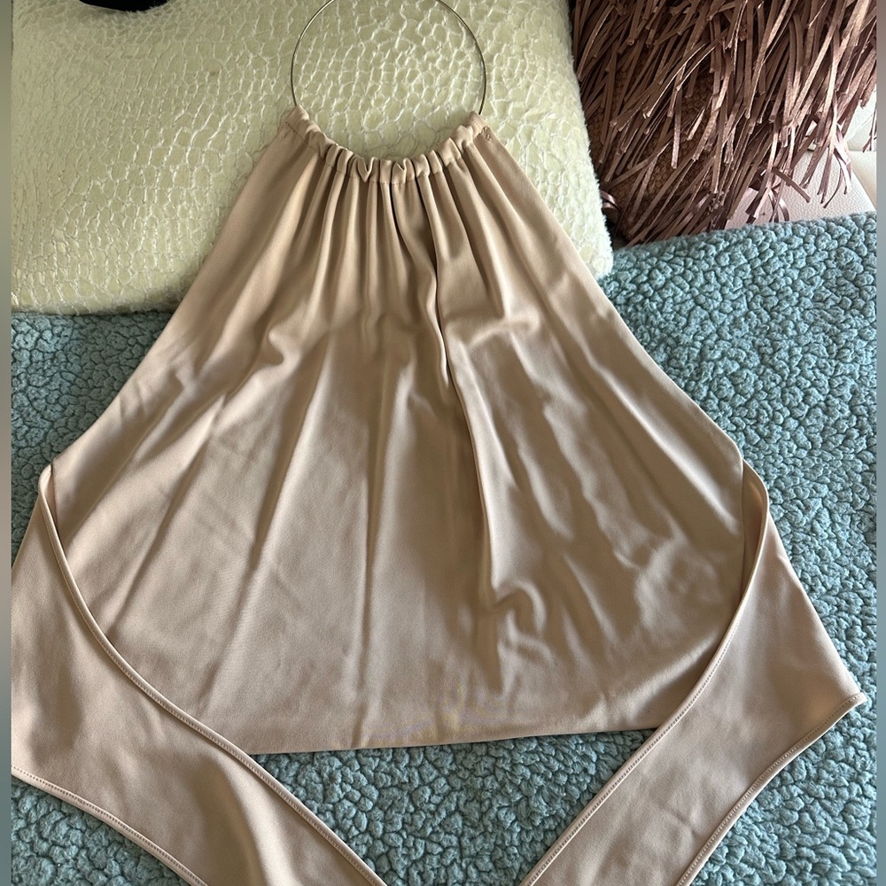Chic Halter Top with Metal Ring